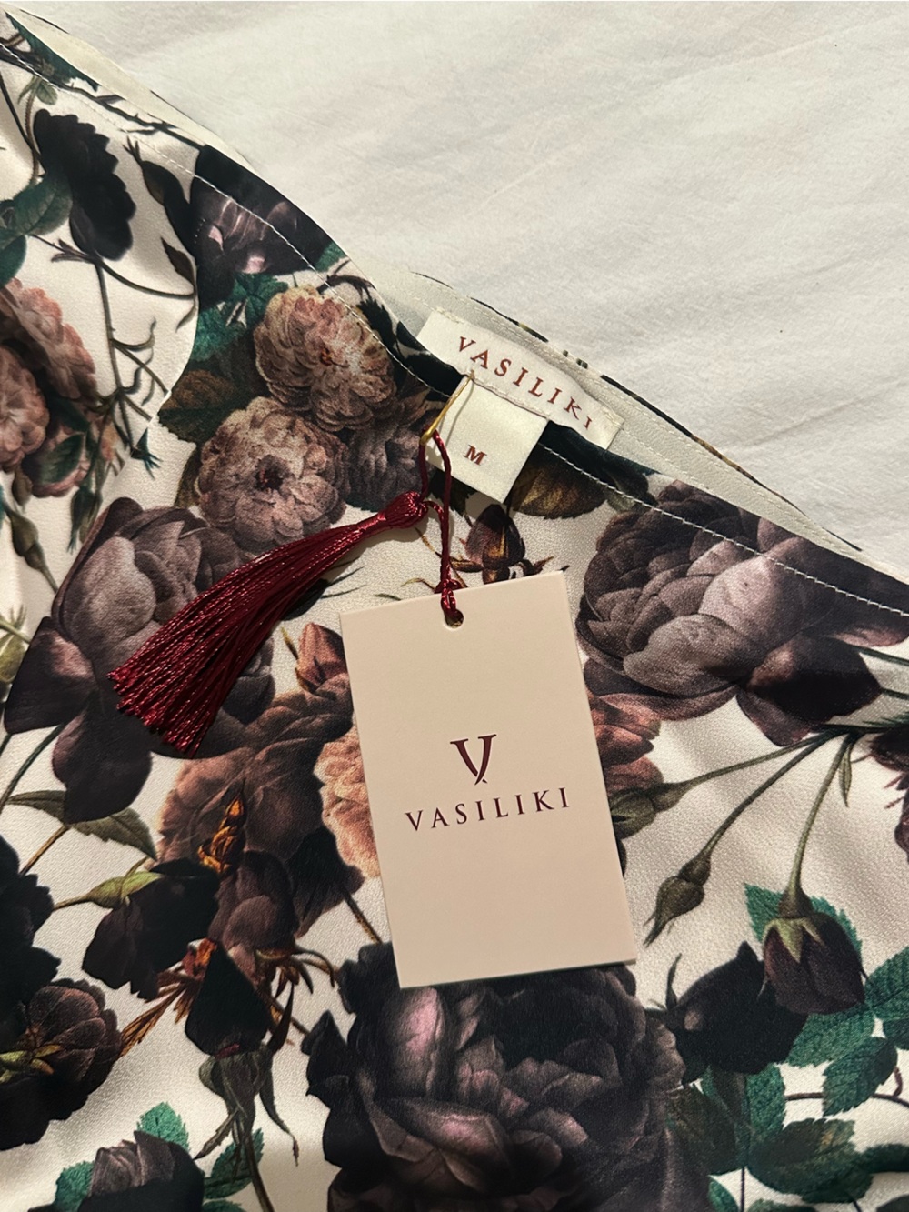 Vasiliki Atelier Liya One Sleeve Maxi Dress with Feather Trim - NWT - Picture 6 of 8